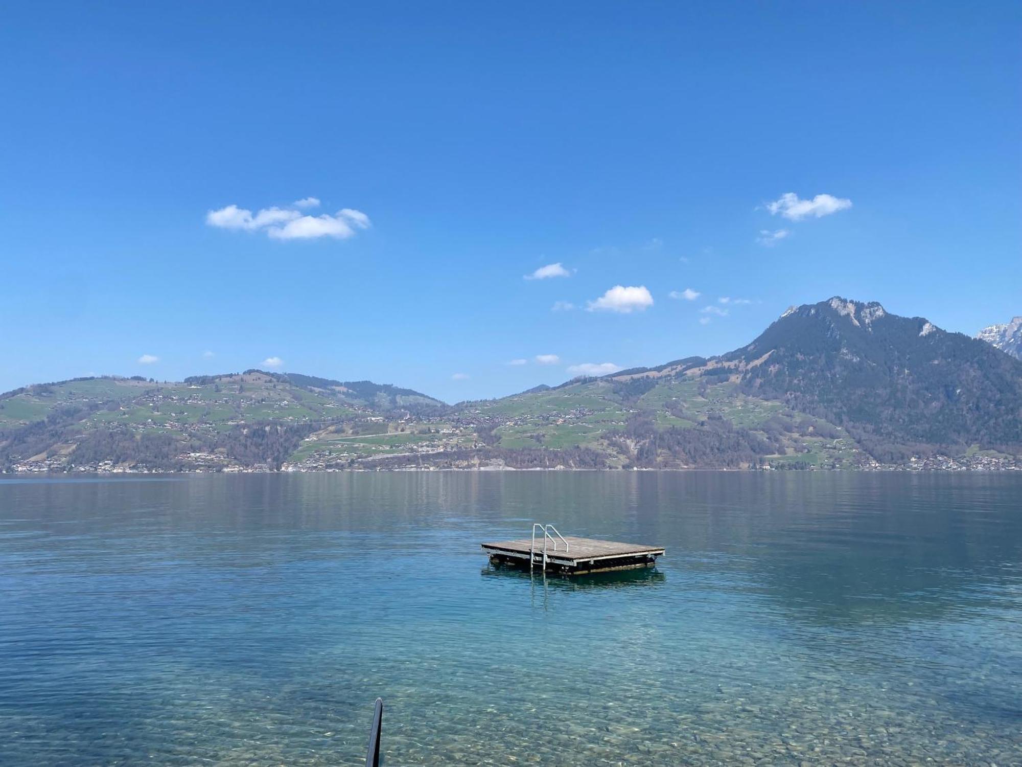 Hotel Seaside Spiez Esterno foto
