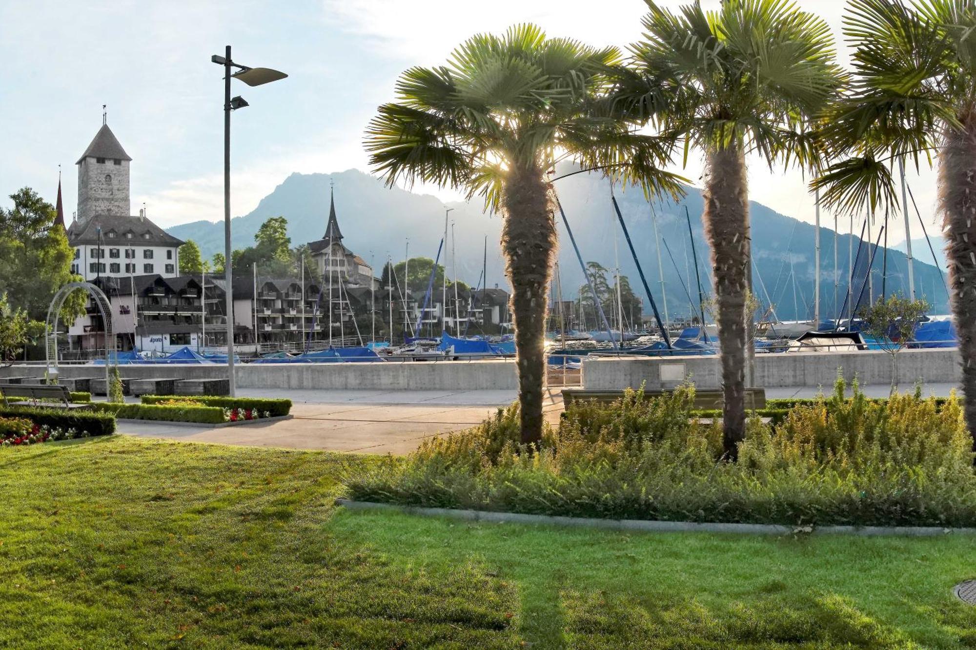 Hotel Seaside Spiez Esterno foto